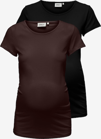 Maglietta 'OLMLovely' di Only Maternity in marrone: frontale