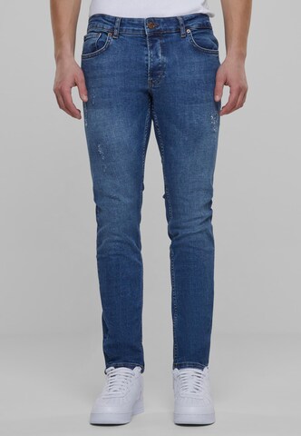 2Y Premium Regular Jeans in Blauw: voorkant