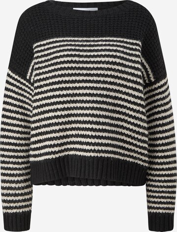 comma casual identity Sweater in Black: front