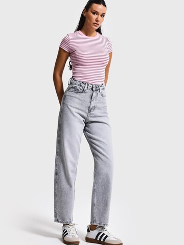 IT'S BASIC Loose fit Jeans 'JUNE RELAXED MID RISE JEANS' in Grey: front