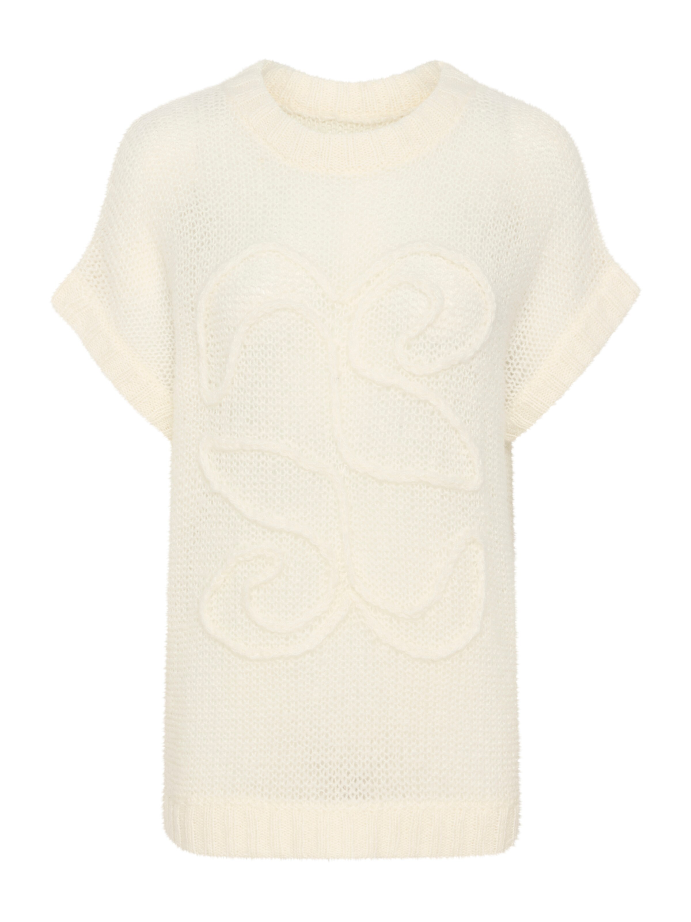 My Essential Wardrobe Sveter 'LingoMW' - Biela: predná strana