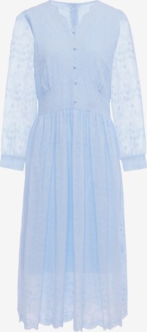 Usha - Vestido em azul: frente
