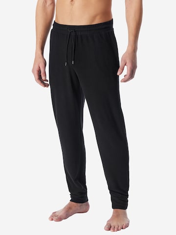 SCHIESSER Pajama pants ' Mix Relax ' in Black: front