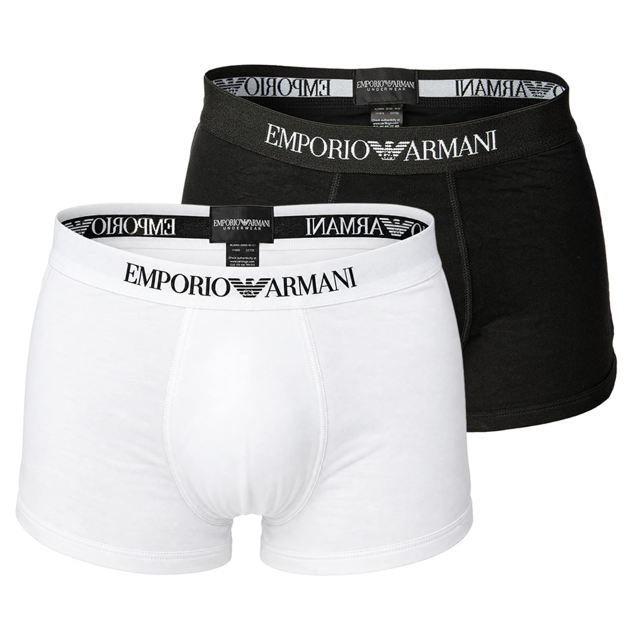 Emporio Armani Boxerky – černá: přední strana