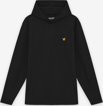 Lyle & Scott Sportsweatshirt in Zwart: voorkant