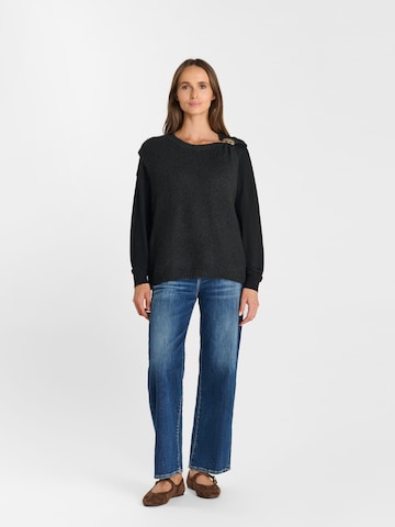 Le Temps Des Cerises Pullover 'Kestrel' in Schwarz