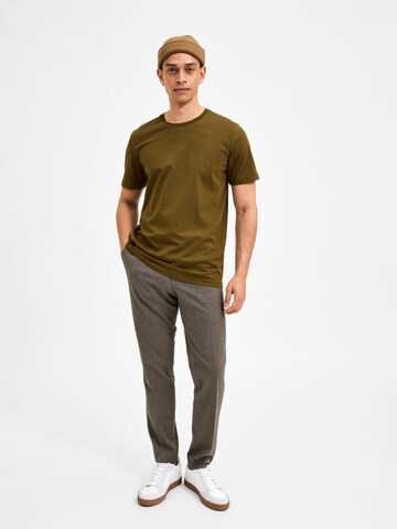 SELECTED HOMME Slimfit Broek 'Dave' in Beige