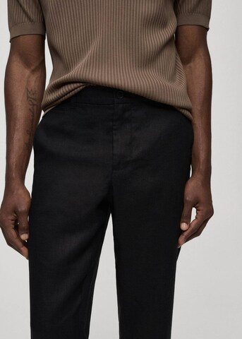 MANGO MAN Slimfit Hose 'Oyster' in Schwarz