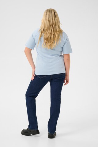 KAFFE CURVE T-Shirt in Blau