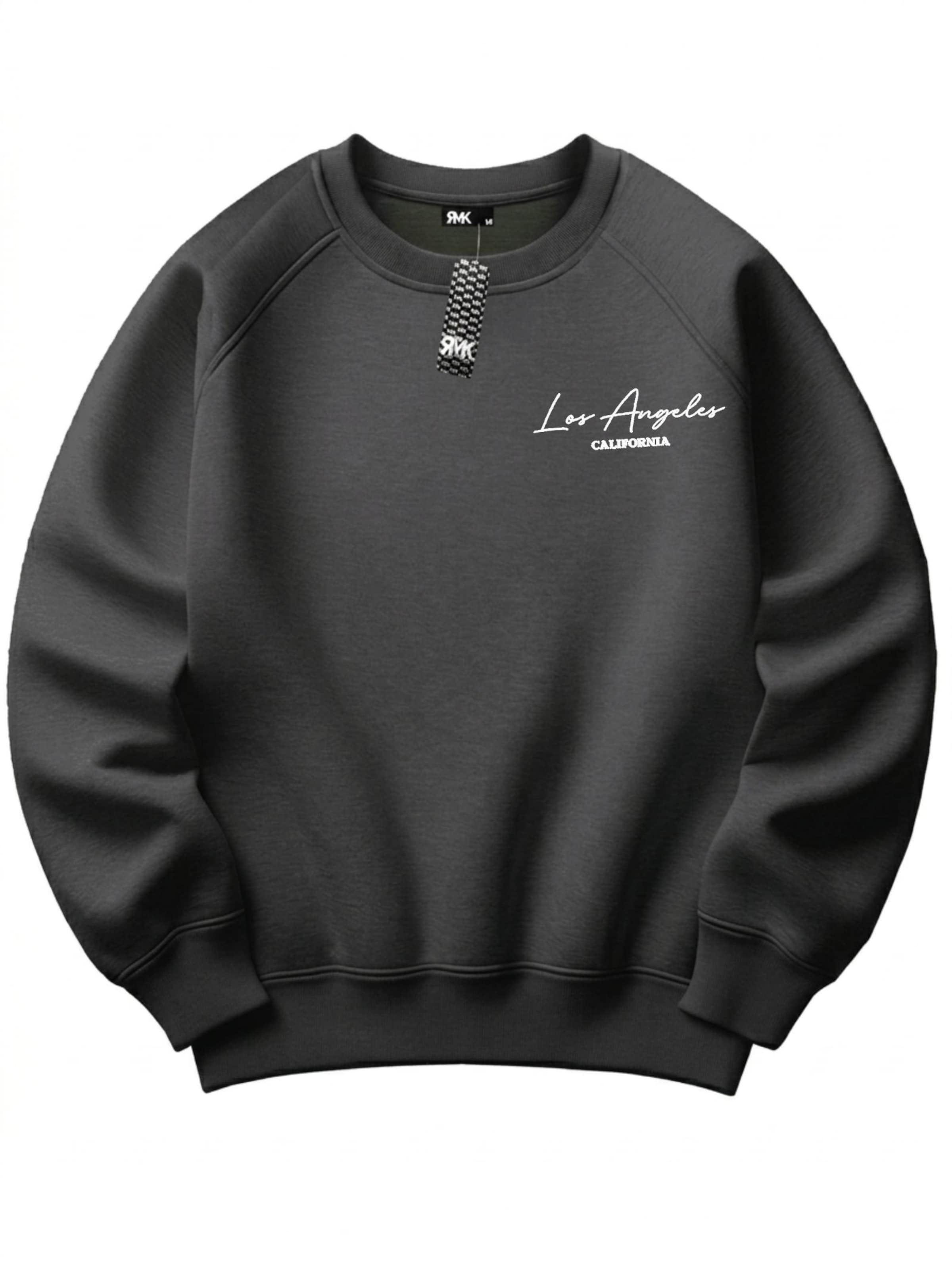 RMK Sweatshirt 'LA Los Angeles'‌‌‌‌‌‌‌ in XS-S in anthrazit, Produktansicht