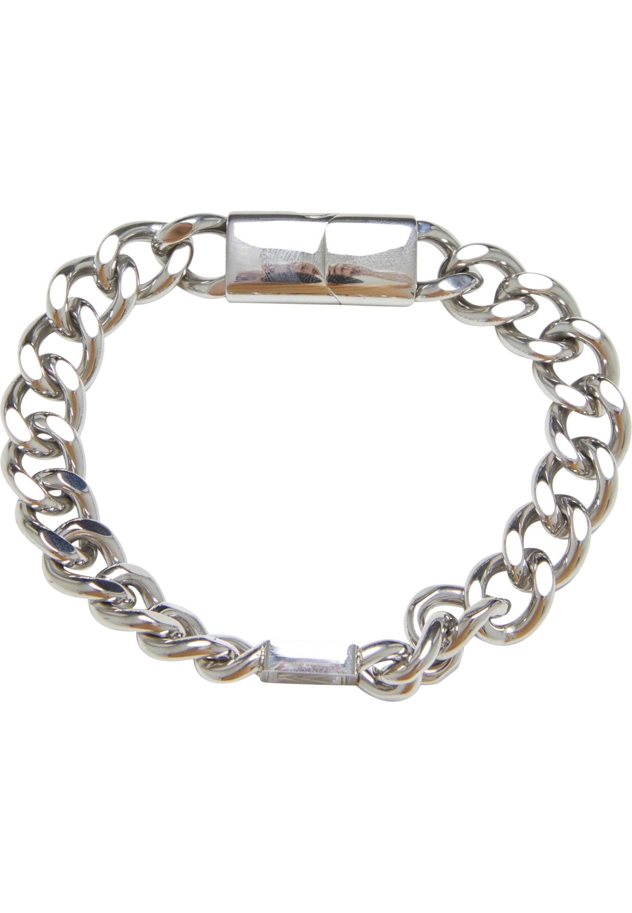 Bracelet 'Cubanlink' Karl Kani en argent : devant