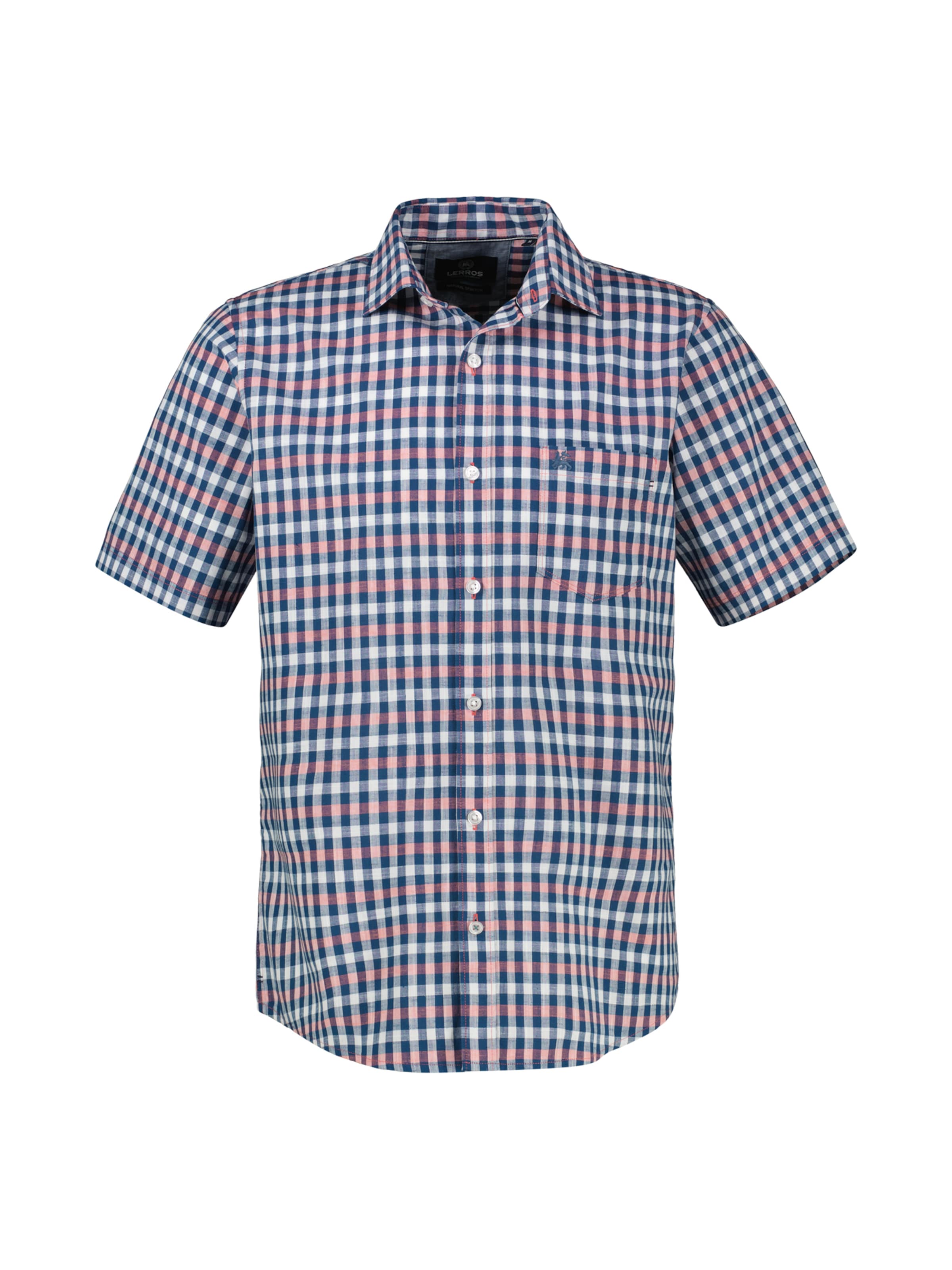 LERROS Regular Fit Halbarmhemd, sportiv und  kariert in Rot: Vorderseite