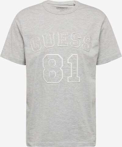 GUESS Camiseta en gris moteado / blanco, Vista del producto