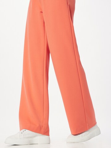 OBJECT Wide leg Pleat-Front Pants 'Lisa' in Orange