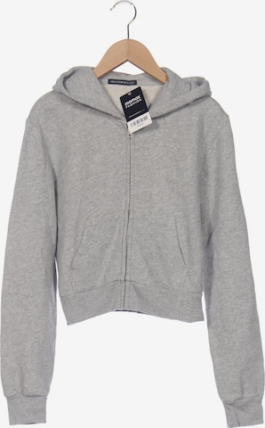 Brandy Melville Sweatshirt Zip Up Hoodie in S in Grey ABOUT YOU