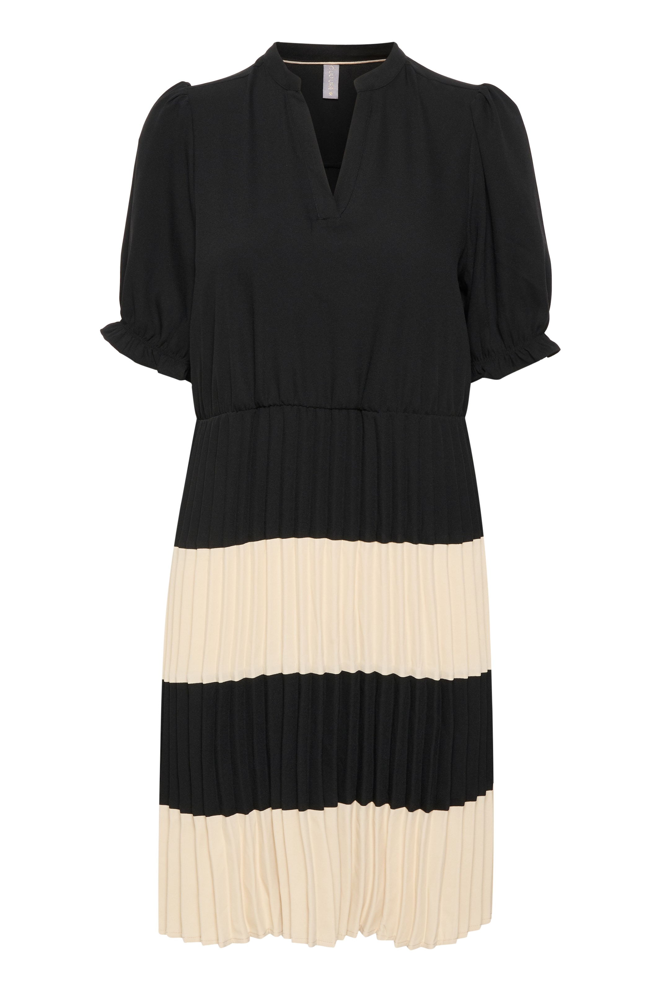 CULTURE Φόρεμα 'CU Betty' σε μπεζ / μαύρο, Άποψη προϊόντος