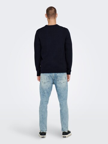 Only & Sons Sweater 'Xmas' in Blue