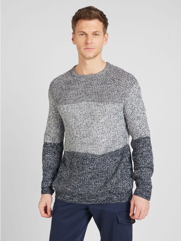 BRAVE SOUL Sweater in Grey: front