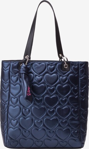 MYMO Handbag in Blue: front