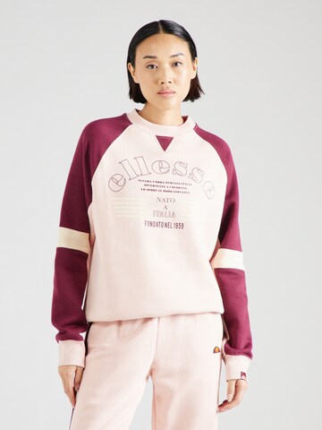 Sweat-shirt 'Norina' ELLESSE en rose : devant