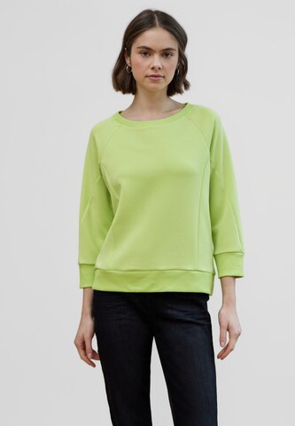 Street One Studio Sweatshirt in Green: front