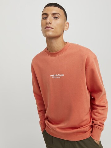 JACK & JONES Sweatshirt 'JORVesterbro' in Orange