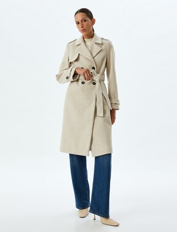 Koton Between-seasons coat in Beige: front