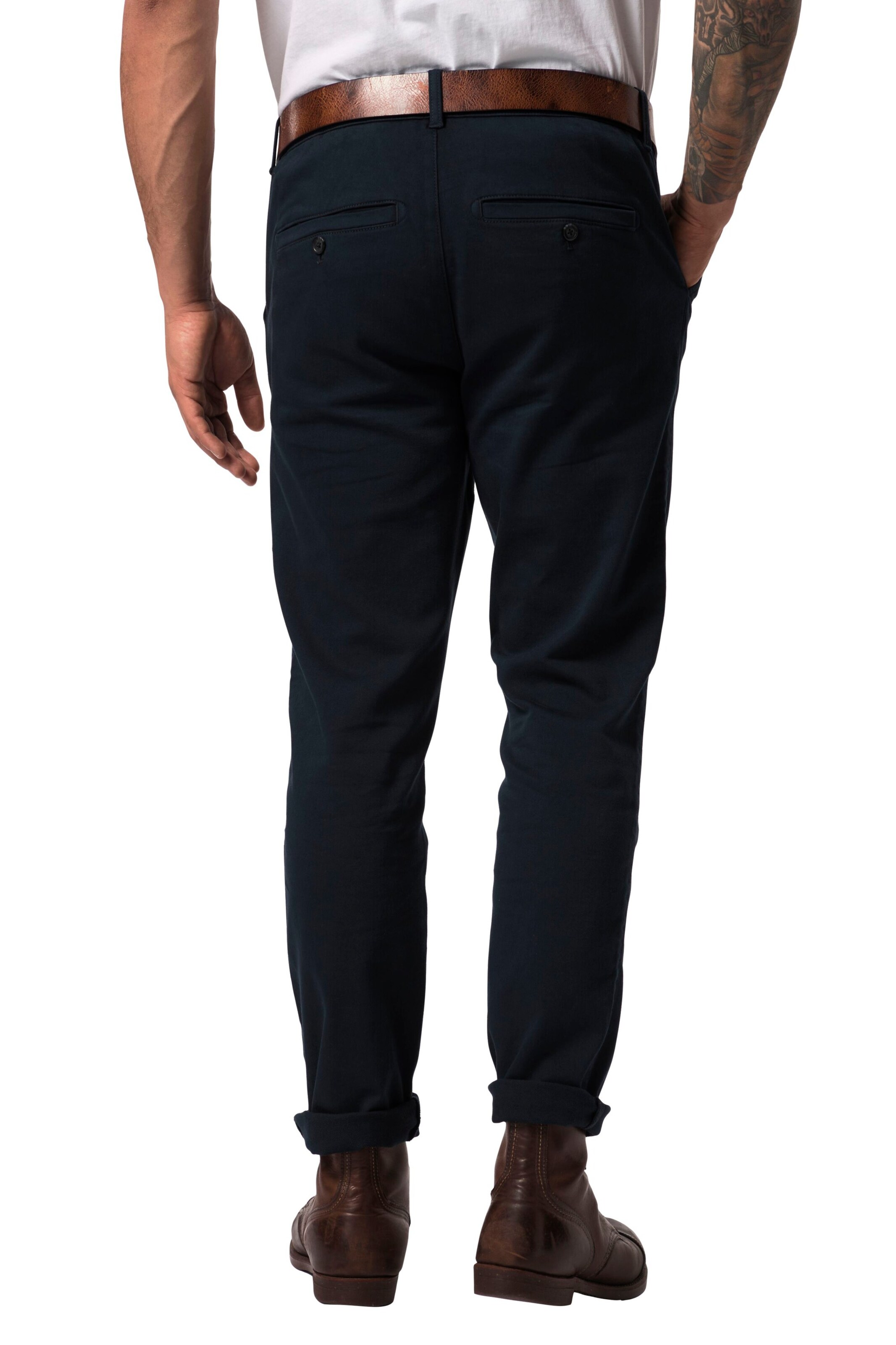 JP1880 Regular Chino in Blauw