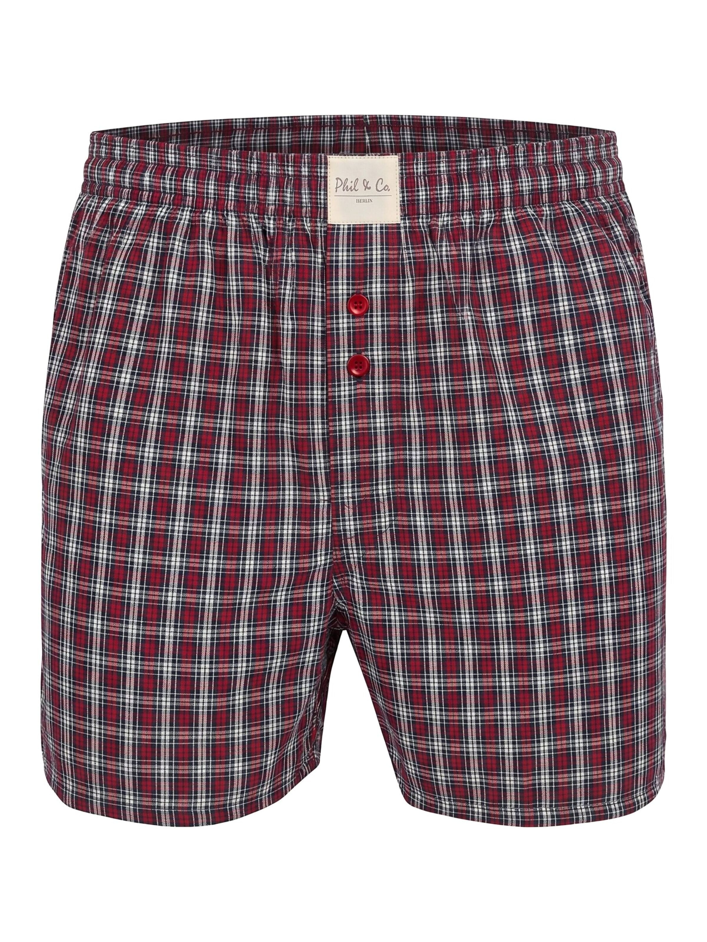 Phil & Co. Berlin Boxershorts 'Phil & Co. Berlin Men's Woven Boxers 12 Pack – Loose Fit Boxer Shorts – 60% Cotton & 40% Polyester – Breathable, Wrinkle-Resistant & Easy Care' in Gemengde kleuren
