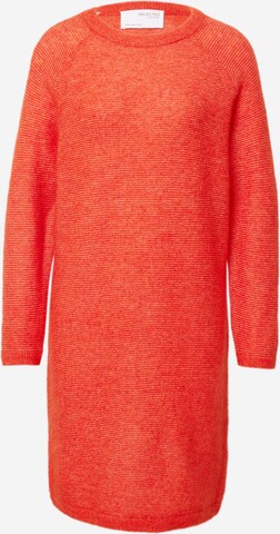 SELECTED FEMME Knitted dress in Red: front