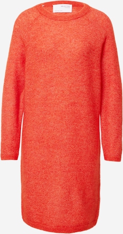 SELECTED FEMME Gebreide jurk in Rood: voorkant