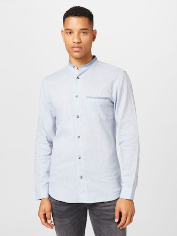 Lindbergh Slim fit Button Up Shirt in Blue: front