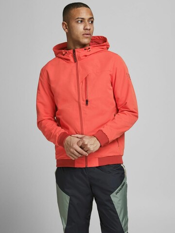 Veste mi-saison JACK & JONES en orange : devant