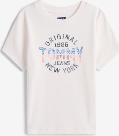 Tommy Jeans Majica 'New York' u azur / antracit siva / crvena / prljavo bijela, Pregled proizvoda