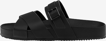 Pull&Bear Sandalen in Schwarz