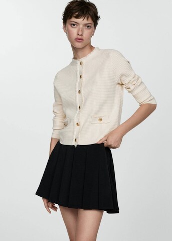 Cardigan 'COCOCHA' MANGO en beige : devant