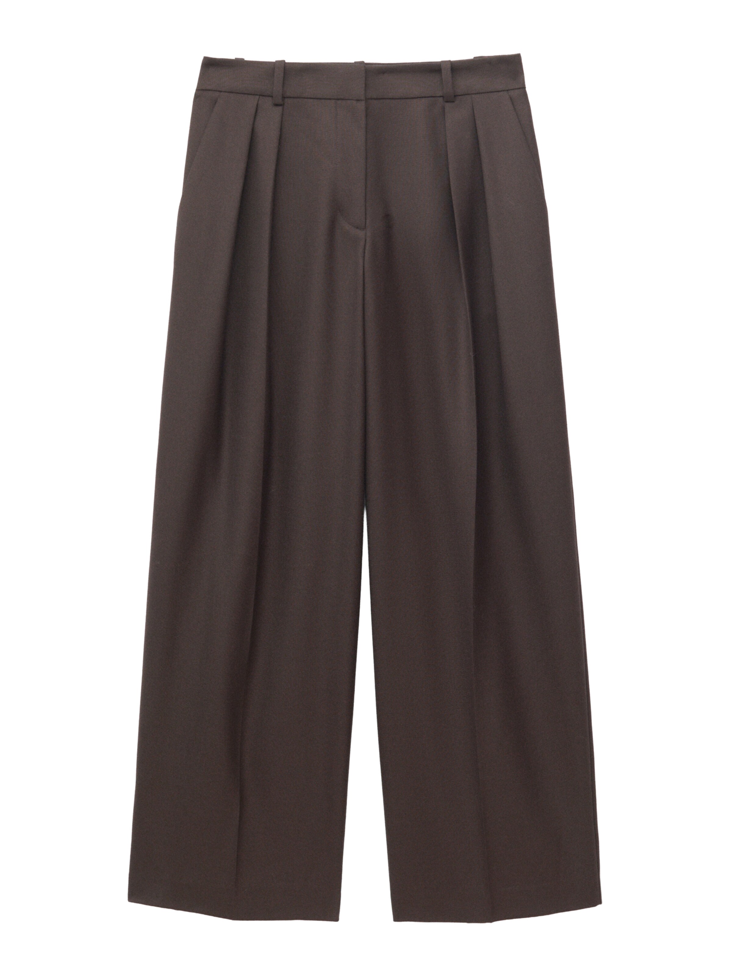 & Other Stories Pleat-front trousers in 34 in Brown, Item view