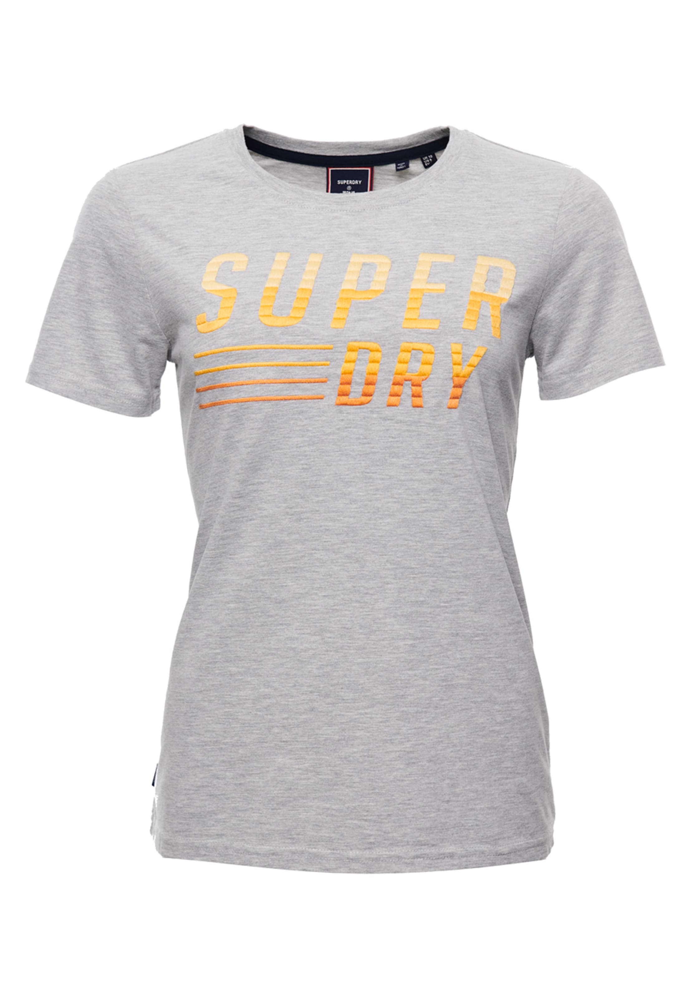 Superdry T-Shirt in Graumeliert 
