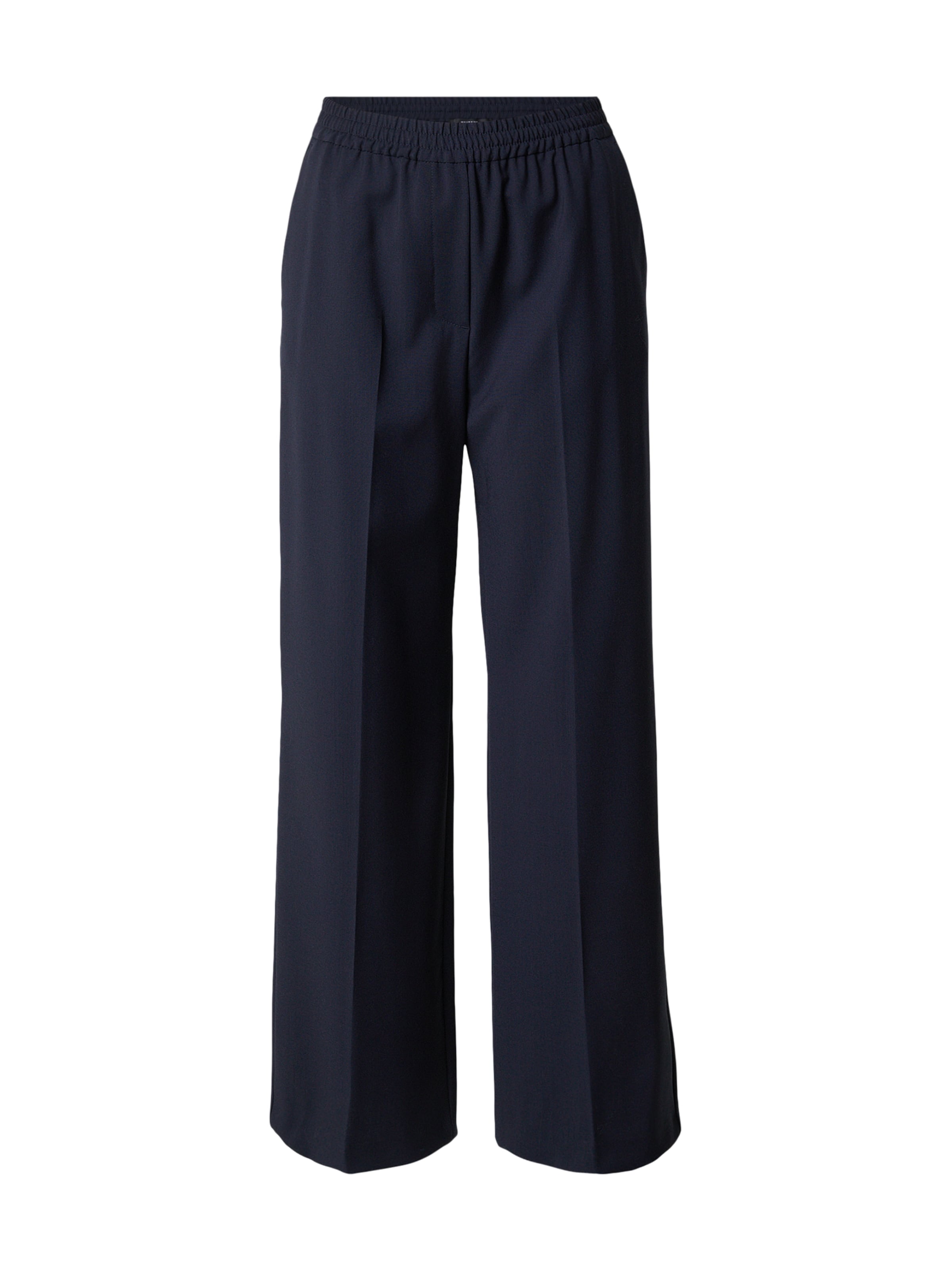Weekend Max Mara Широкий Плиссированные брюки 'MALLO' в Синий: спереди