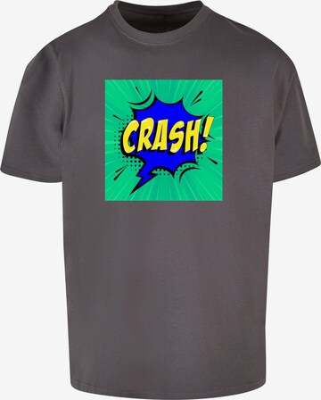 Merchcode Shirt 'Crash Comic' in Schwarz: predná strana