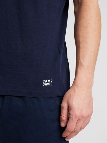 T-Shirt CAMP DAVID en bleu