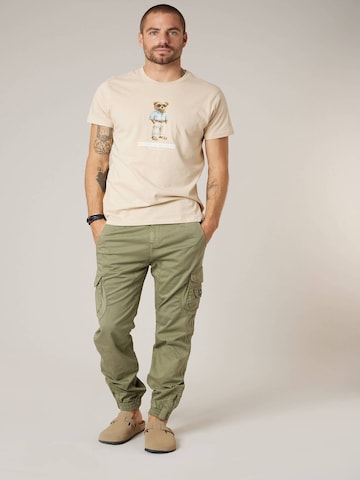 Effilé Pantalon cargo 'Garden' Deeluxe en vert