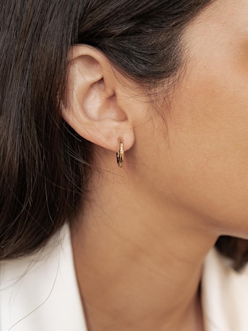 Orecchini 'Molten Texture Hoop' di Hey Happiness in oro
