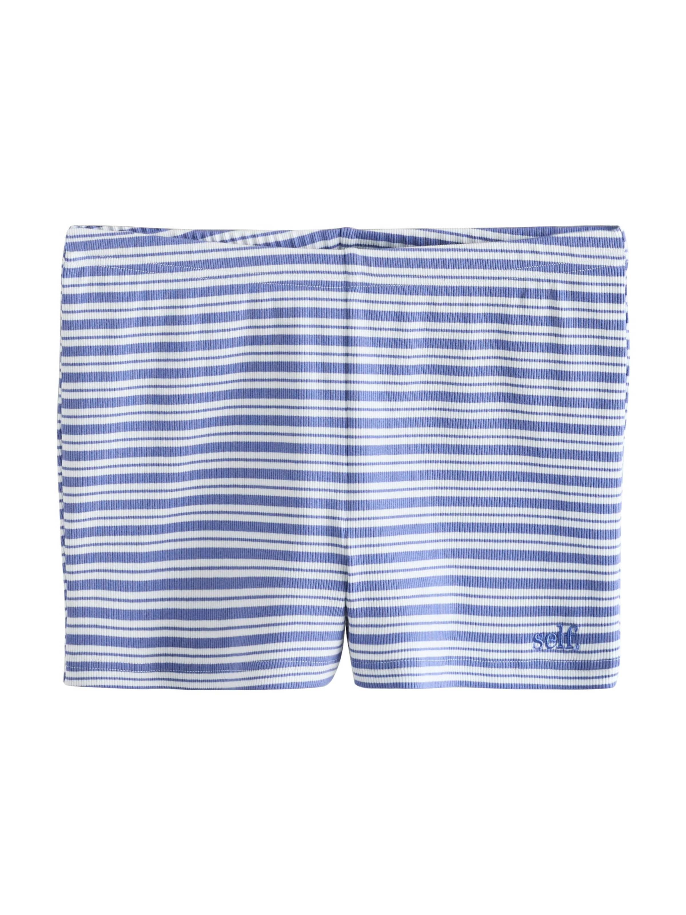 self. - Pijama de pantalón corto en azul