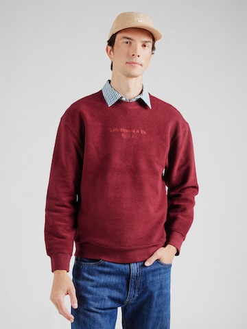 LEVI'S ® - Sudadera 'Relaxed Graphic Crewneck Sweatshirt' en rojo: frente