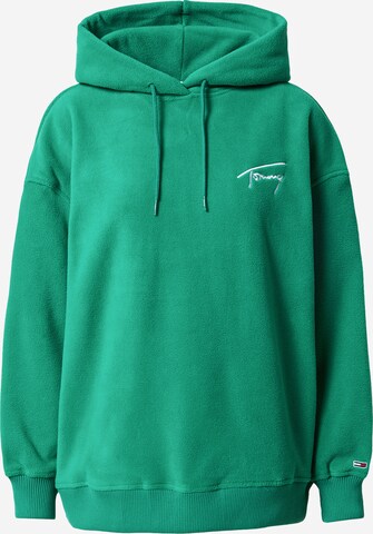 Tommy Jeans Sweatshirt in Groen: voorkant