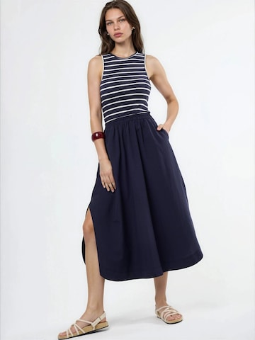 Busem Dress in Blue: front