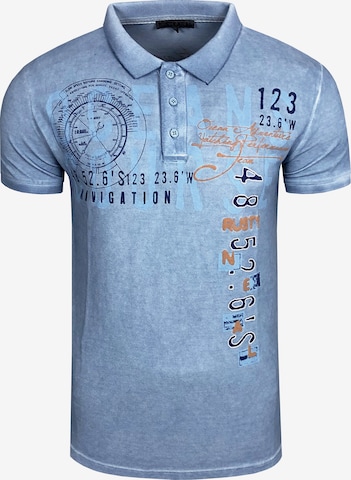 Rusty Neal Polo-Shirt in Blau: predná strana