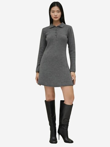 Hiccup Gebreide jurk in Grijs: voorkant