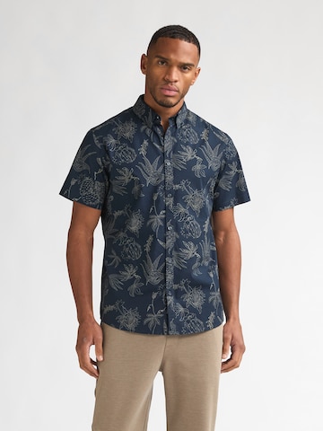 Petrol Industries Slim Fit Hemd in Blau: Vorderseite